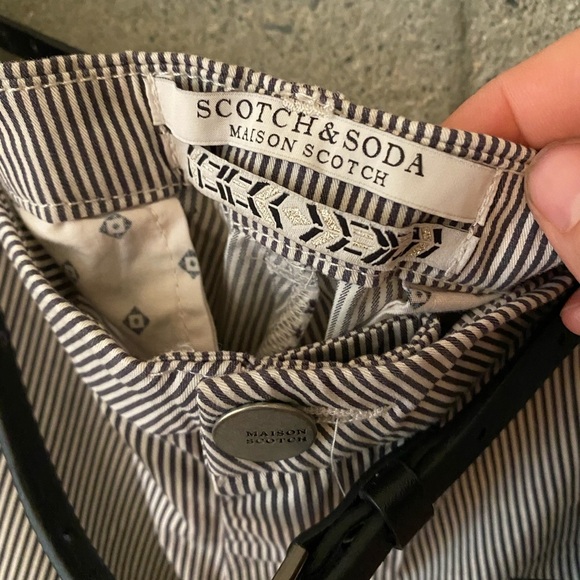 🆕 Scotch & Soda Stretch Pinstripe Chino - Picture 6 of 12